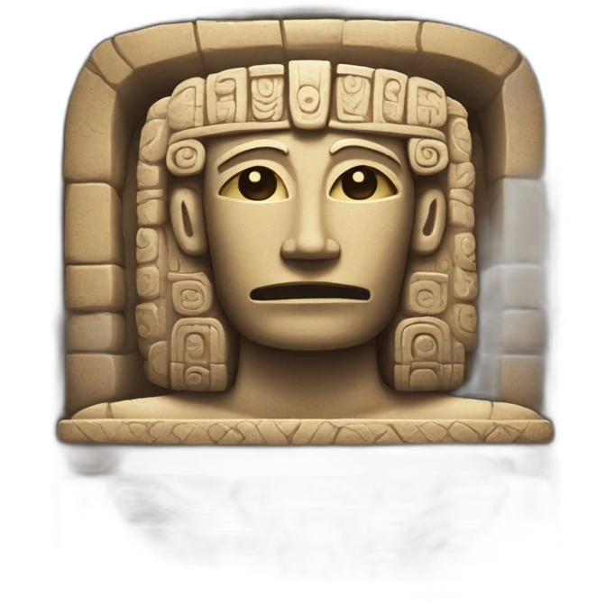 sarcophagus In mayan style emoji