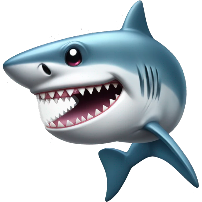Glamorous shark with nails  emoji