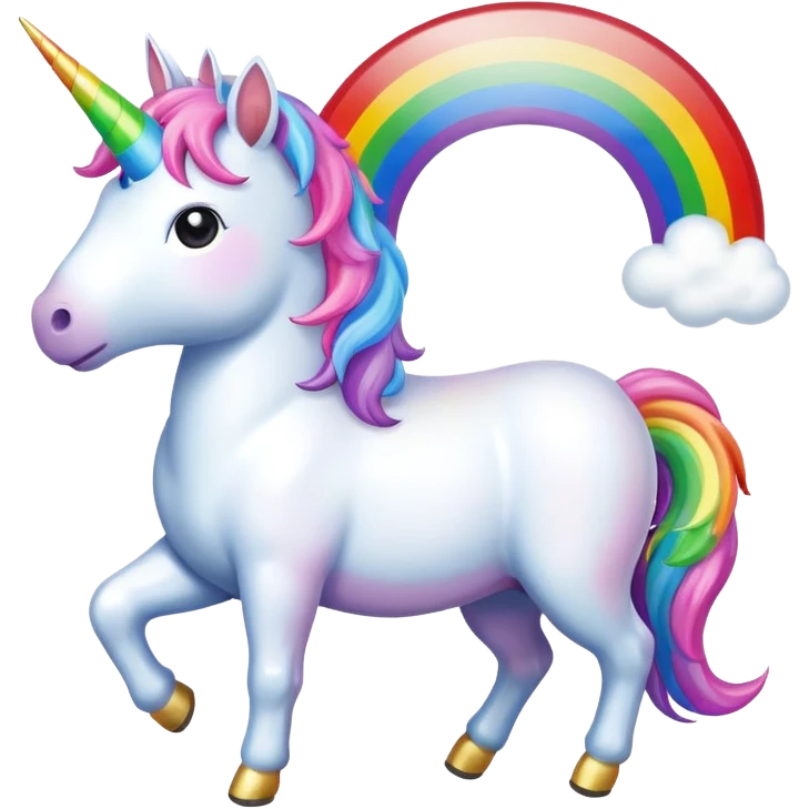 farting unicorn emoji