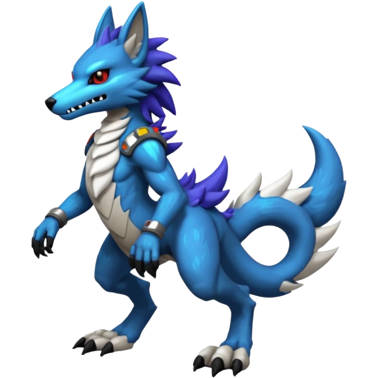 Grem2-Gremz-Protogen-Primagen-Sergal-fusion, full body  emoji