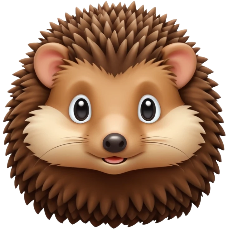 Make cosy hegehog emoji