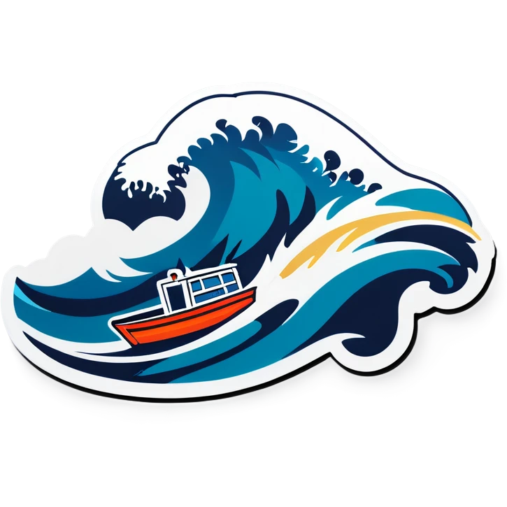 boat in waves emoji
