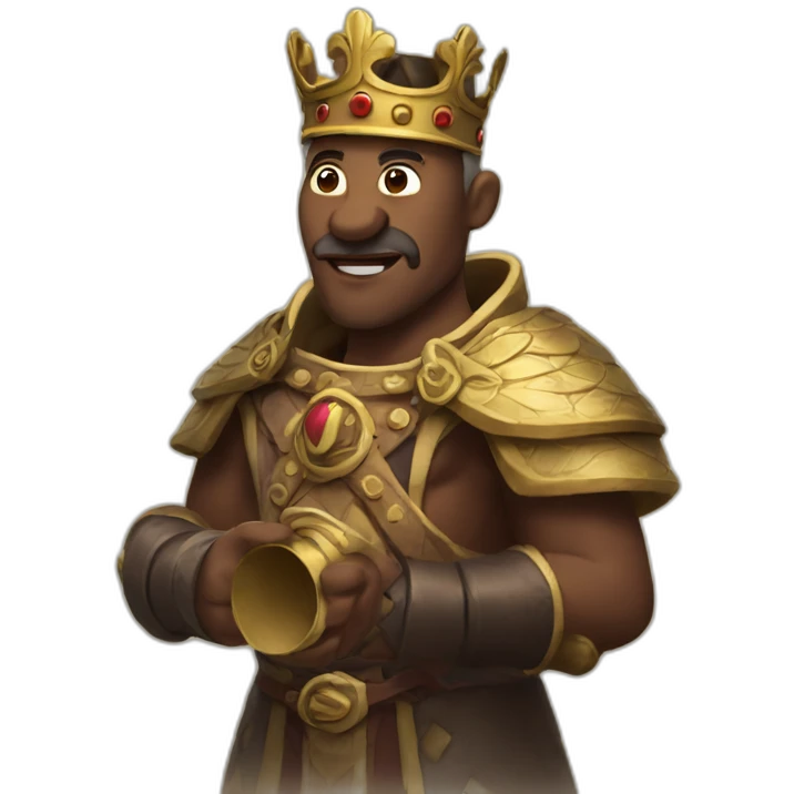 king of the worms adressing his village emoji