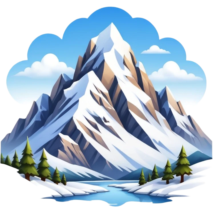 Beautiful mountains emoji