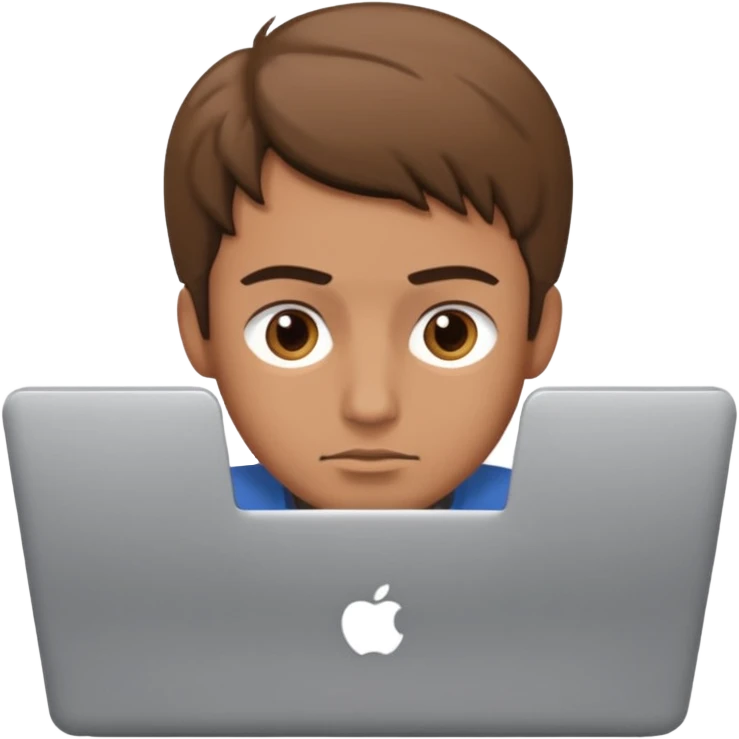 man use laptop emoji