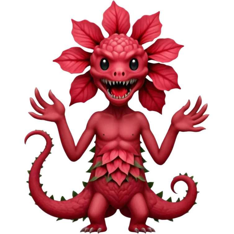 a flower like a monster a demogorgon basically emoji
