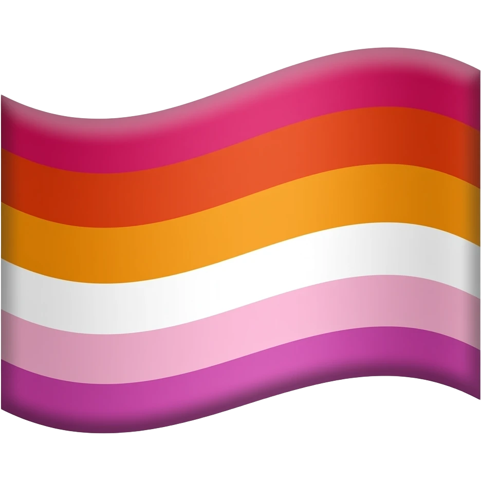 Bandera de las lesbianas emoji