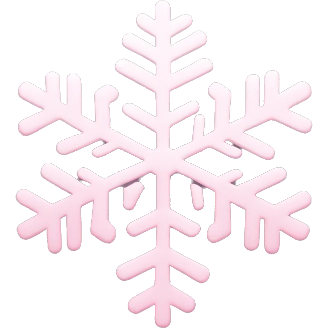 pastel pink snowflake  emoji