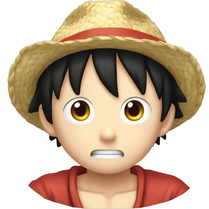 One pièce Luffy injured emoji