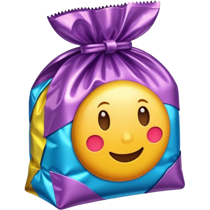 one candy in a wrapper emoji