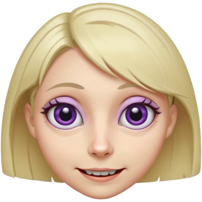 A female where the facial features are subtly distorted in impossible ways, unnatural eye color with veiny eyes, sickly skin texture combined with an unnatural creepy smile, liminal setting that feels wrong, uncanny eerie art style, extremely uncanny, scary femme fatale, bob cut, mole under eye emoji