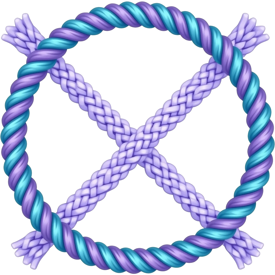 Blue and Purple Ropes for bondage emoji