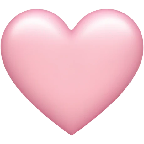 Light pink heart emoji