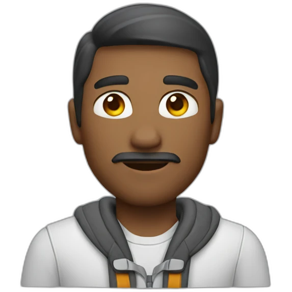 Man wearing meta quest 2 emoji