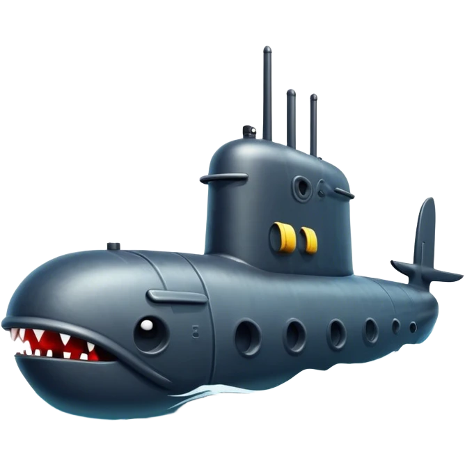 Angry submarine emoji