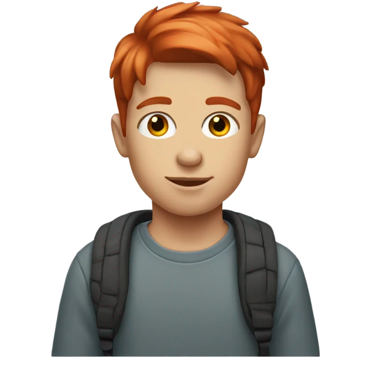 boy with short red hair emoji