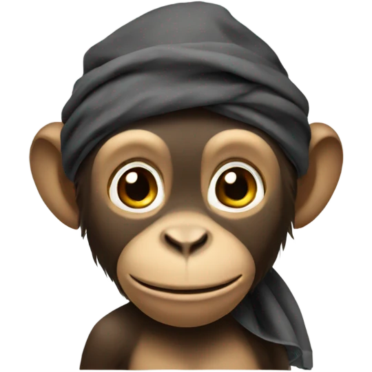 Monkey with do rag emoji