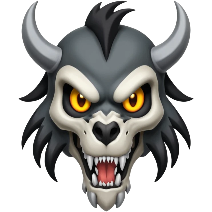 Skeletal-Skull-faced-Obstagoon-Houndoom-Salandit-fusion emoji
