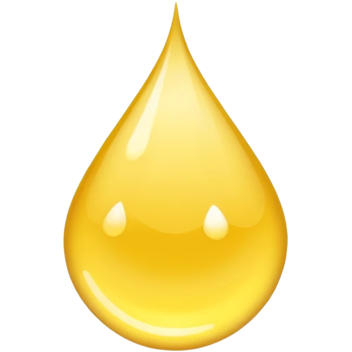 Yellow water drop emoji