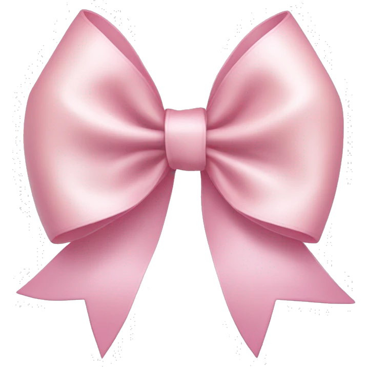 Light pink ribbon bow emoji
