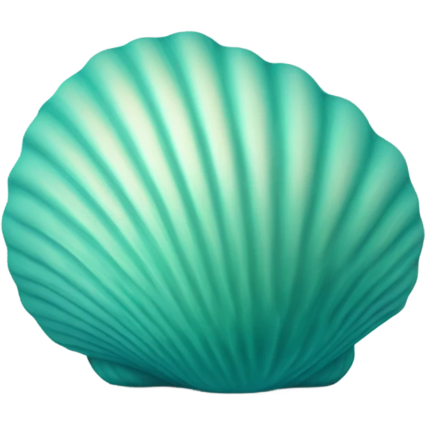 teal seashell emoji