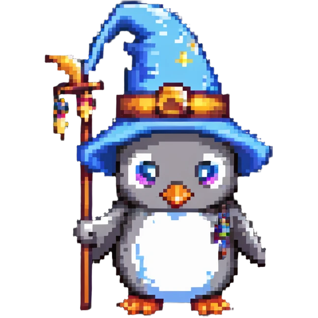 penguin wizard emoji