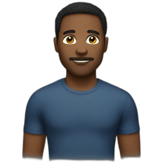 Black men short emoji