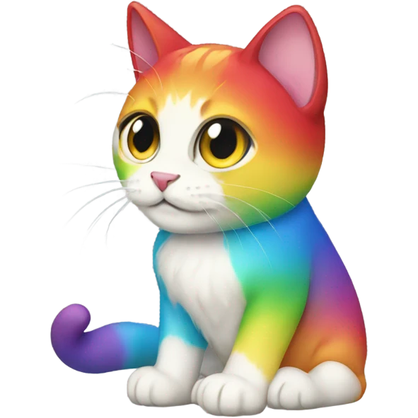 a rainbow cat emoji