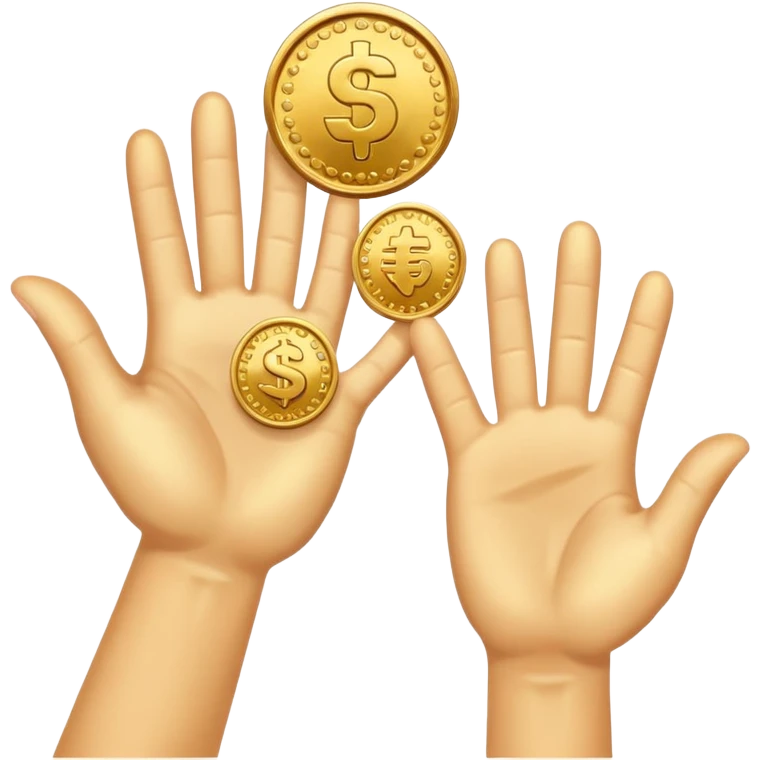 5¥ money giving emoji