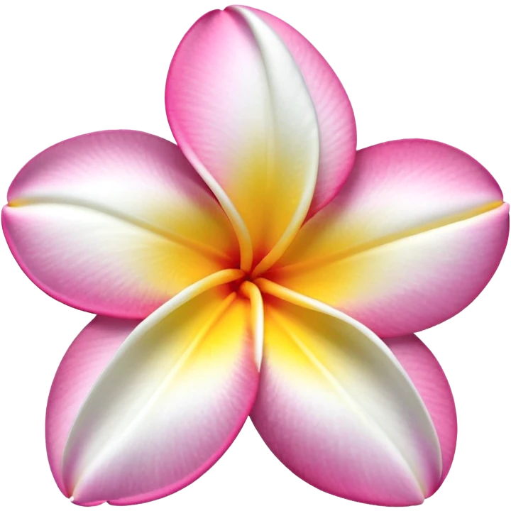 plumeria without yellow center emoji