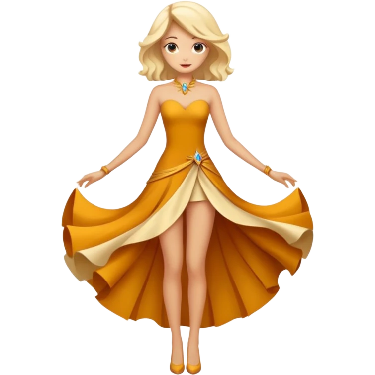 Beautiful elegant elemental Abstract La Creatura full body emoji