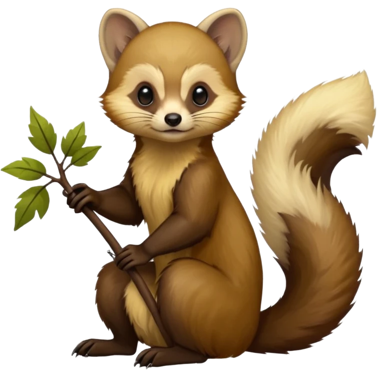 Two-bladed marten, tree marten emoji