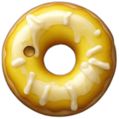 a banana in a donut emoji
