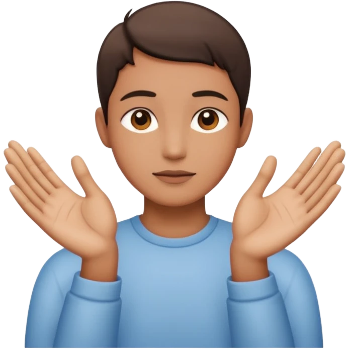 silence in the palms  emoji