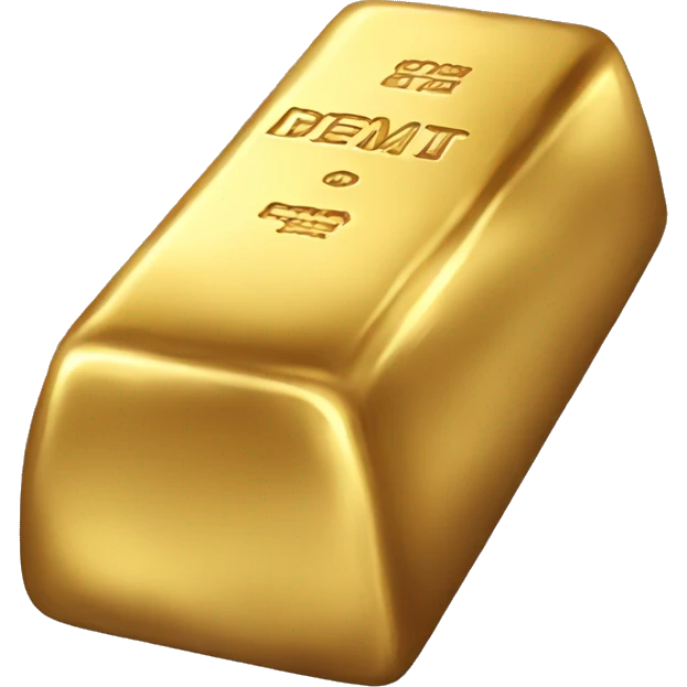 Gold bar emoji