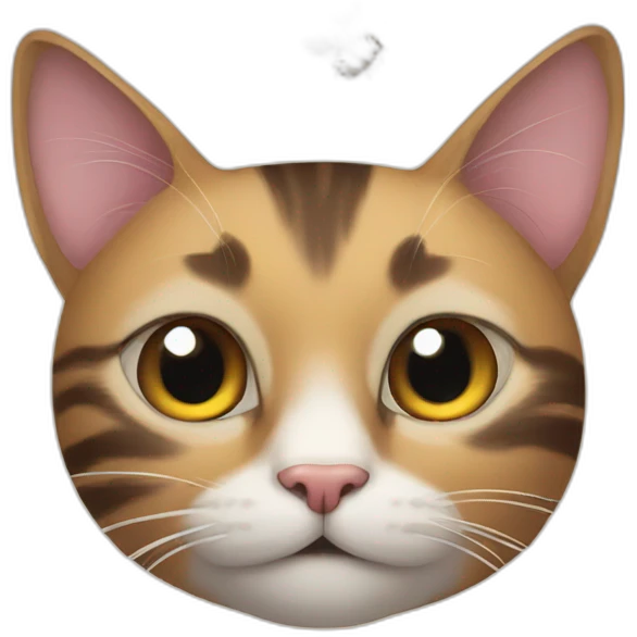 Cat with bee emoji