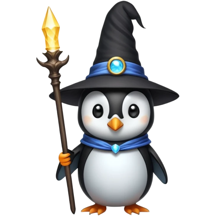Penguin Wizard emoji