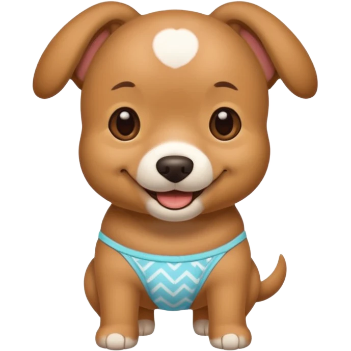 Dog selling underwear  emoji