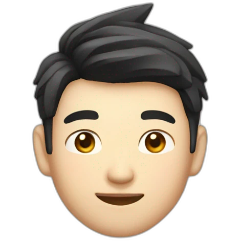 guo chen handsome asian guy emoji
