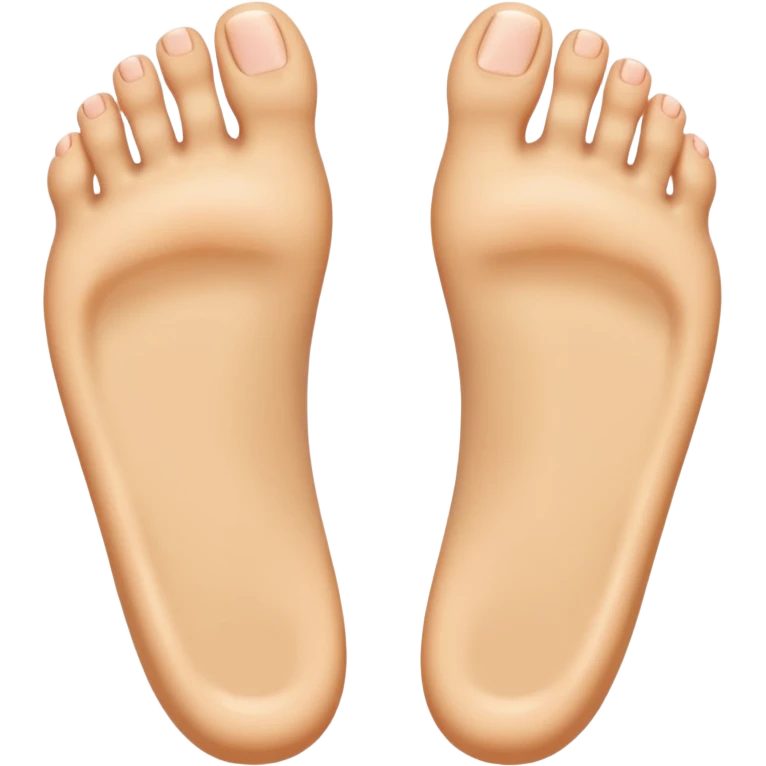 Sole feet with no toenails  emoji