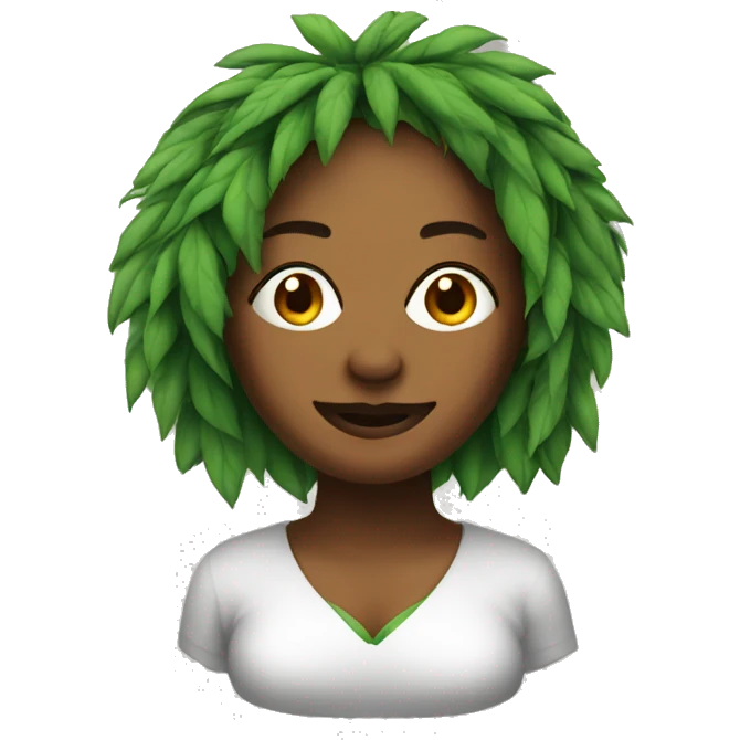 woman marijuana  emoji