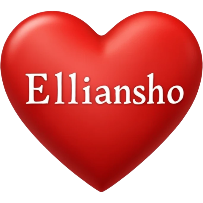 Make a love heart say Elijah omotesho emoji