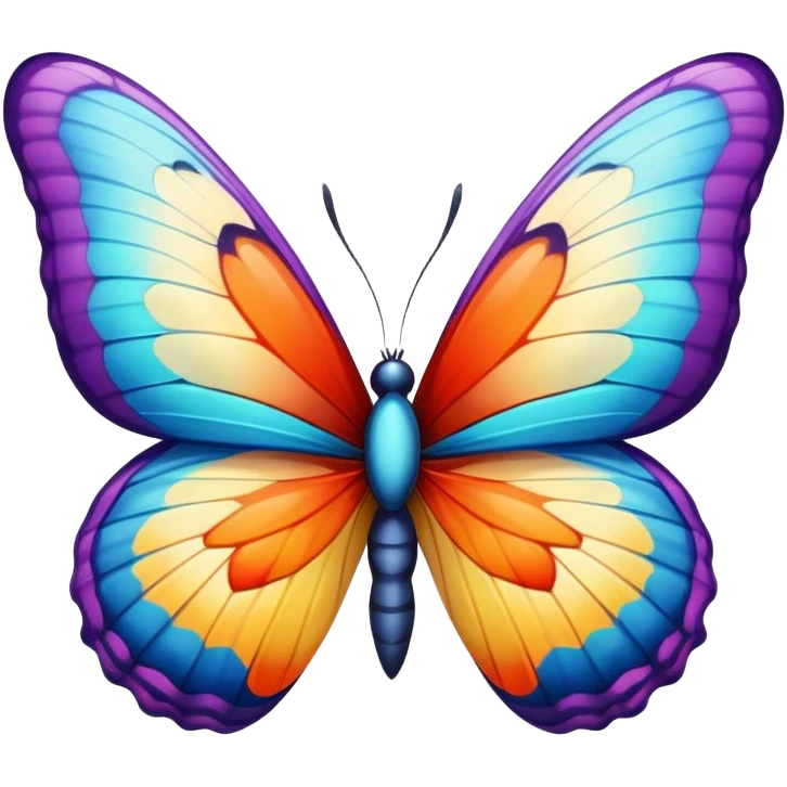 A butterfly giving a kiss emoji