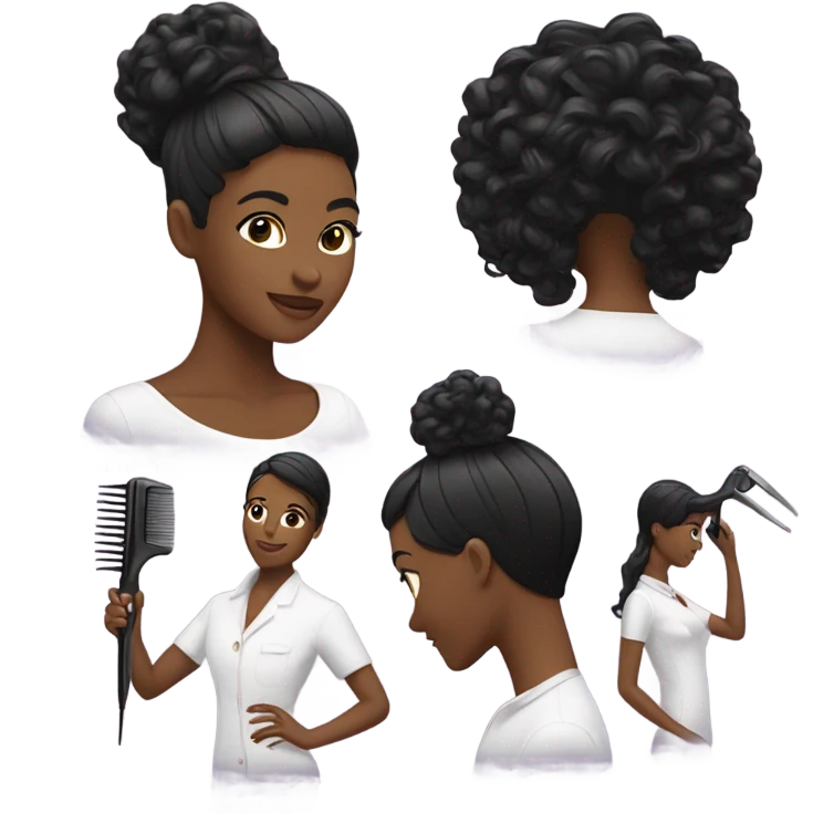 Black Hairstylist emoji