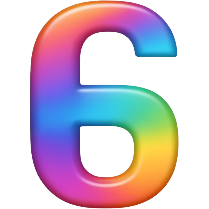 Letter G rainbow emoji
