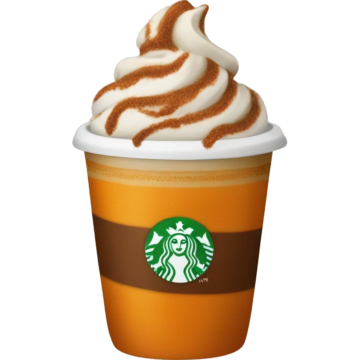 Pumkin spice latte to go emoji