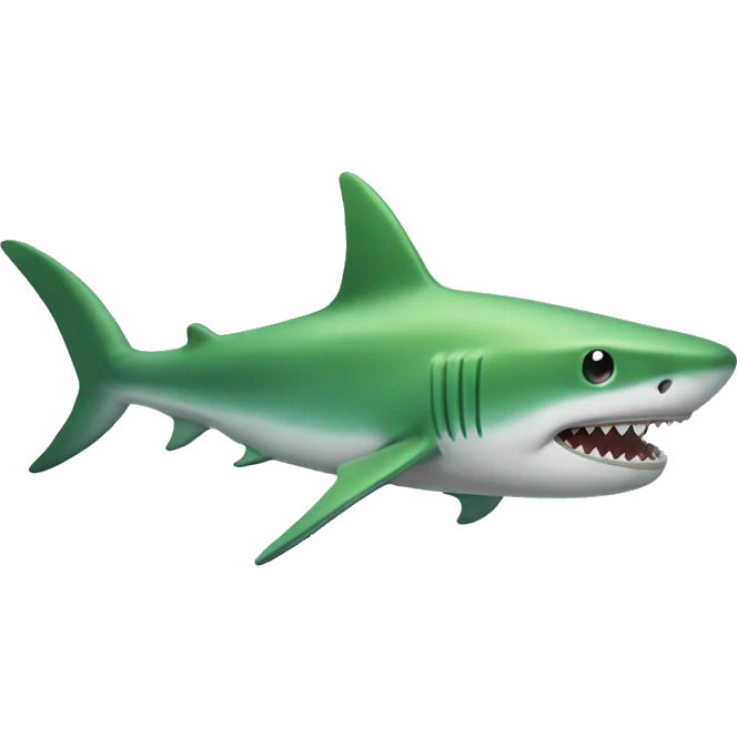 green shark emoji