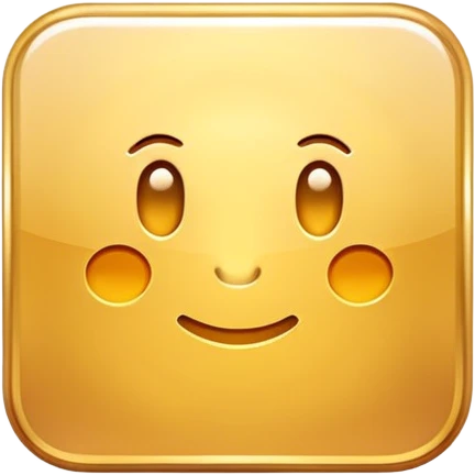 A golden square with a slight gradient emoji
