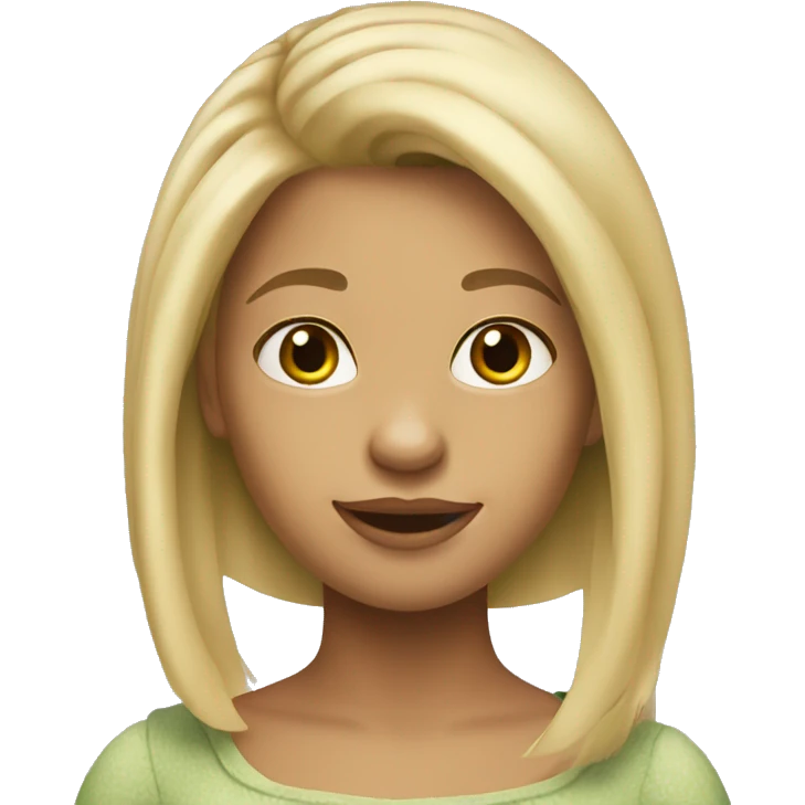 girl shreck, blonde hair emoji