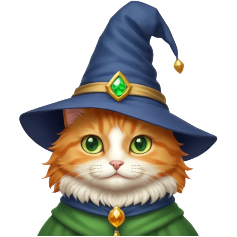 A cute magic cat emoji